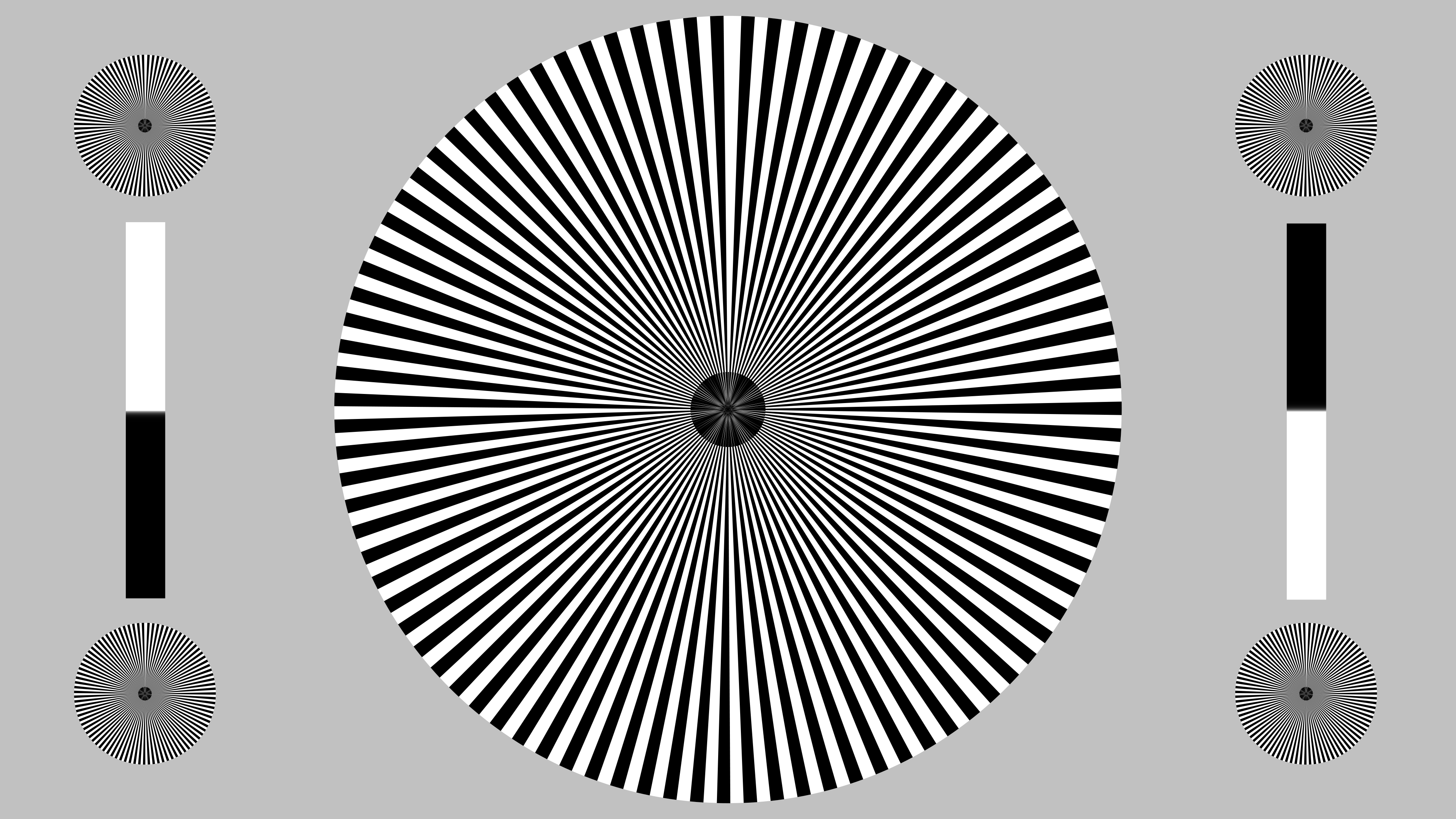 Back focus — 2160p test pattern