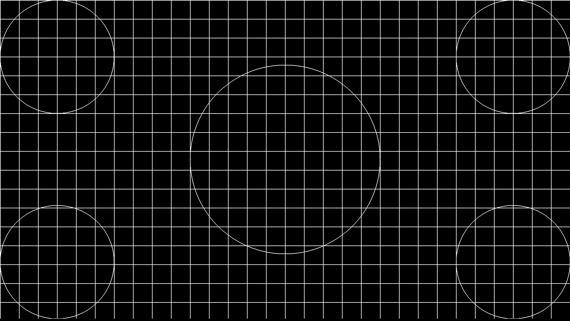Grid 4 — circles & geometry test pattern